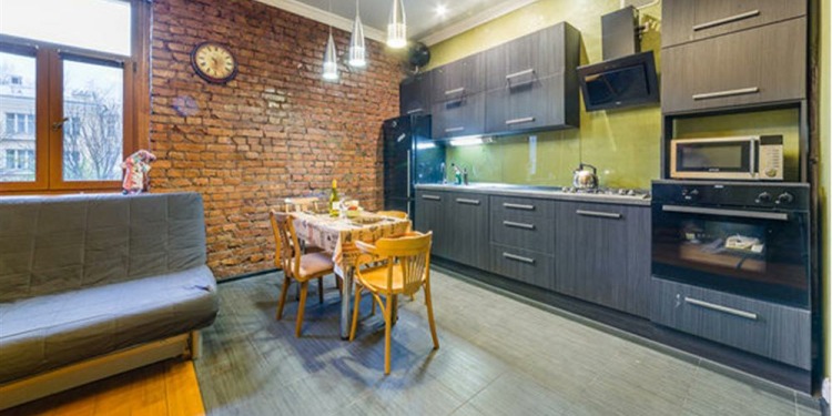 1-bedroom Apartment Sankt-Peterburg Krasnogvardeysky District with kitchen for 8 persons